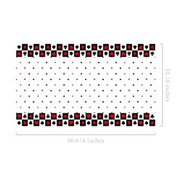1 Pieces Casino Poker Card Party Plastic Tablecloth 54 x 87 Inch Long Table Cover, Las Vegas Club Bar Game Cards Wedding Baby Shower Party Holiday Dinner Picnic or Tablecloth for Kitchen Event Use