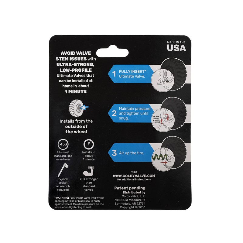 Colby Valve Ultimate Permanent Tire Valve Stem Replacement System |