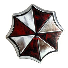 HINSCR Umbrella Corporation Badge Decals Decorative Emblem Metal Stickers for Auto Motorcycles (Style D2-3.35in)