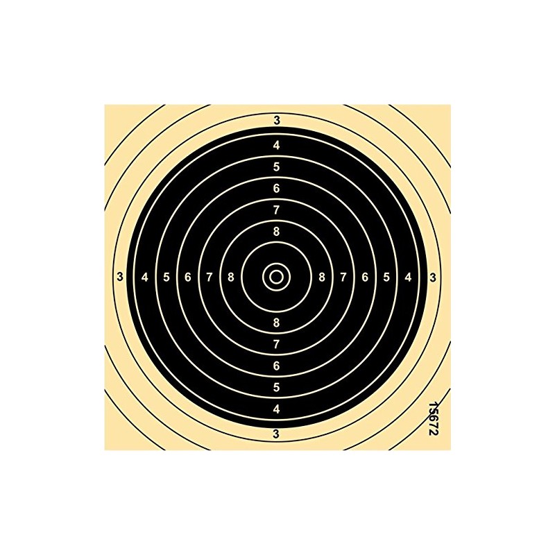 Targets Shooting Discs Small Calibre KK Special Cardboard Numbered 13.5