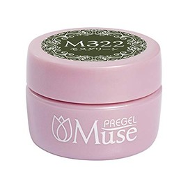 Preanfa PGU-M322 Color Gel Moss Green 322 0.1 oz (3 g) Gel Nail
