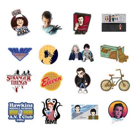 Strange TV Show Stickers for Teens Adult Fans Durable Decals for Laptop Water Bottle Fridge Skateboard 50Pcs