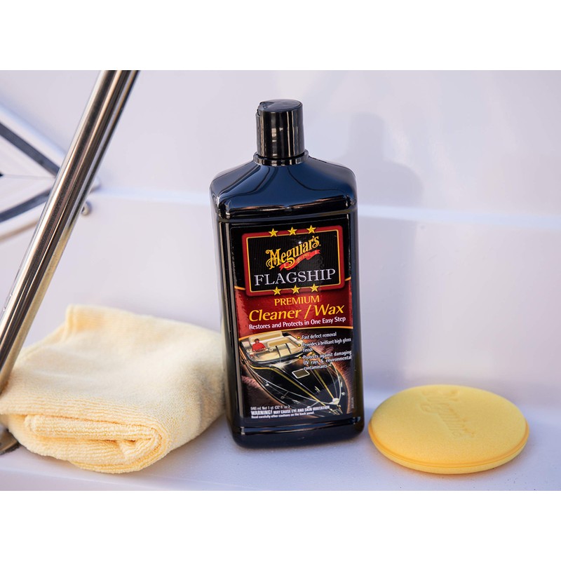 Meguiar's Flagship Premium Cleaner Wax M6132 - Pro-Grade Boat and