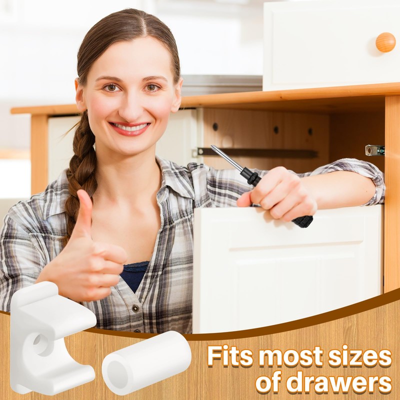 Juexica 8 Pairs False Cabinet Front Clip False Drawer Front