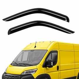 Extra Durable Window Deflectors Tape-On Window Visors Rain Guards Fit for Ram ProMaster 2014-2025, Sun Visors, Wind VentVisors, Window Vent Shades, Exterior Car Accessories - 2 pcs. AG0805