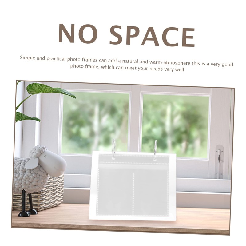 STOBOK Acrylic Picture Album Mini Photo Album Vertical Display Stand