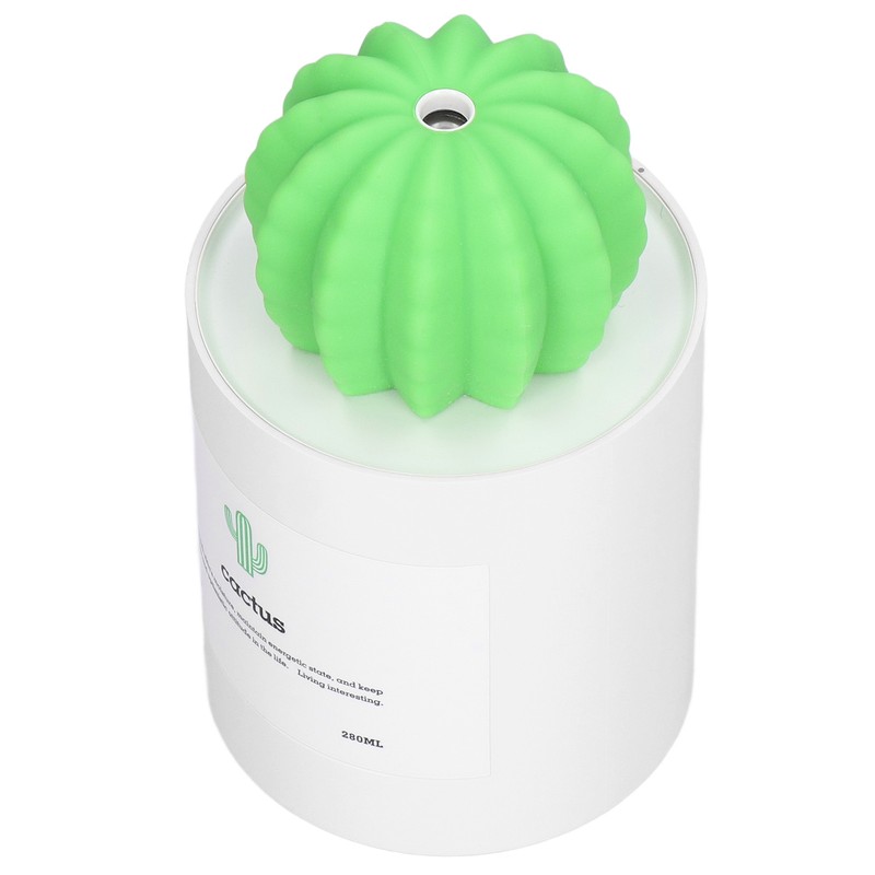 280ml Cactus Desktop Humidifier USB Power Supply Mute Nano Atomization