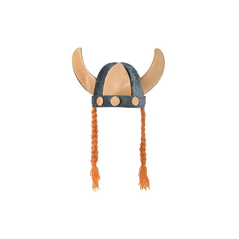 Bristol Novelty BH557 Viking Helmet Soft & Plaits Costume |