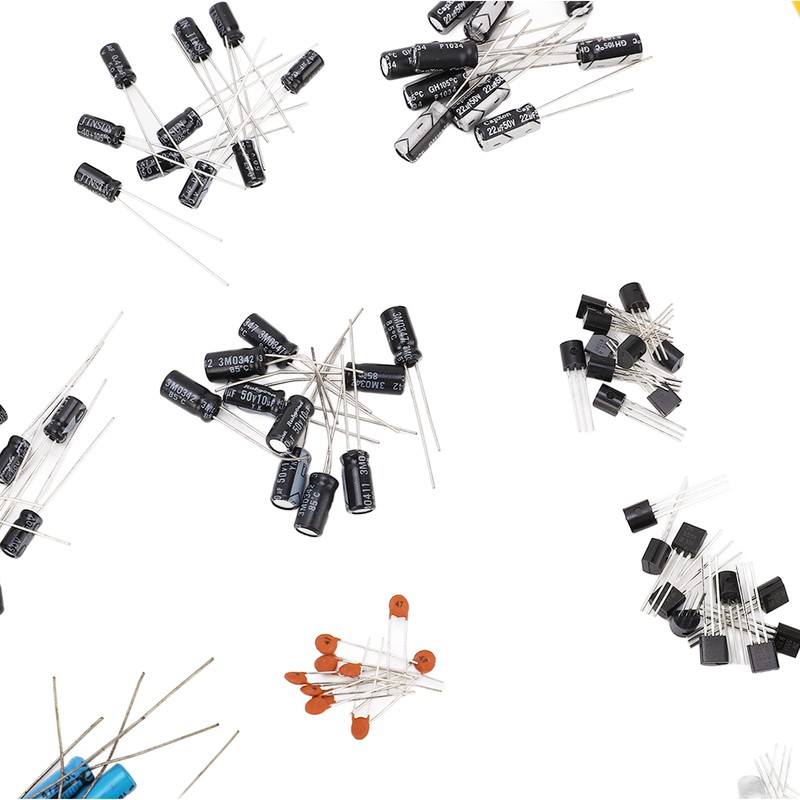 1400 Pcs Set Electronic Components Metal Film Resistor Ceramic Electrolytic