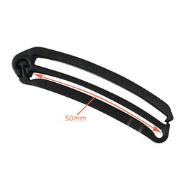 papakoso Tape Clip, Belt Clip, Belt Stopper, 1 Piece, Stopper, Clip Tape Adjuster, 2.0 inches (50 mm) Wide, Belt Adjustment, Fastens Belt Remainers, 2.0 inches (5 cm) Wide, Papa Bag, Black