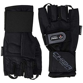 Chiba Men's Wrist Guard Protect Training Glove-Black, X-Small