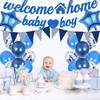 Welcome Home Baby Boy Banner - 22 Pcs Blue Welcome