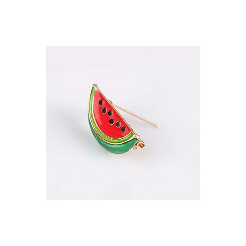 LLYANZ Broches de sandía, esmaltados, Frescos y Preciosos