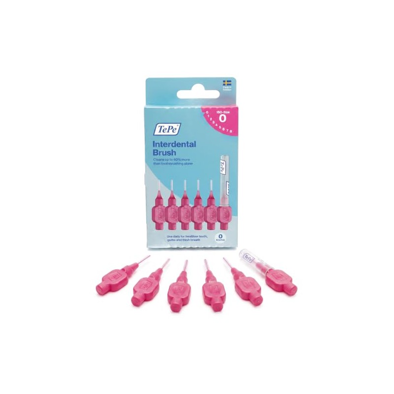 TEPE - Cepillo interdental original suave para limpieza de dientes,