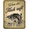 Decorative Tin Sign as a Gift for Angler - Wenn