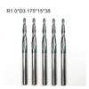 Surface Milling Cutter 5 Pieces Of 3.175mm 1/8" Tapered Ball