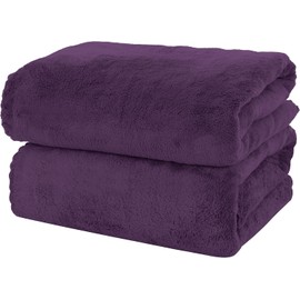 MOONQUEEN Juego de 2 toallas de baño de alta calidad, secado rápido, toallas de microfibra de terciopelo coral, altamente absorbentes, uso multiusos