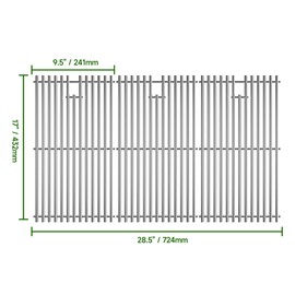 17" Stainless Steel Grill Grate for Charbroil Tru Infrared Grill Replacement Parts 463242715 463242716 463276016 466242715 466242716, Grill Replacement Parts for Nexgrill 720-0882A BHG 720-0882