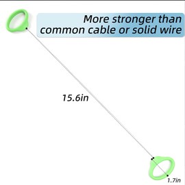 Mud Pottery Wire Tool, Green Handle Standard Clay Wire Cutter for Pottery Wheel and Clay Artists, Pottery Wire Tool Widely Used in Pottery Wheel and Clay Cutting Sculpting Pottery Wire Tools