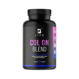 Probióticos, Linaza, Malva, Aloe Vera de 180 Cápsulas 2000 mg por porción. Ingredientes Naturales. Col On Blend B Life