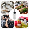 Set of 12 120ml Dropper Bottles Clear Graduated Paint Toning