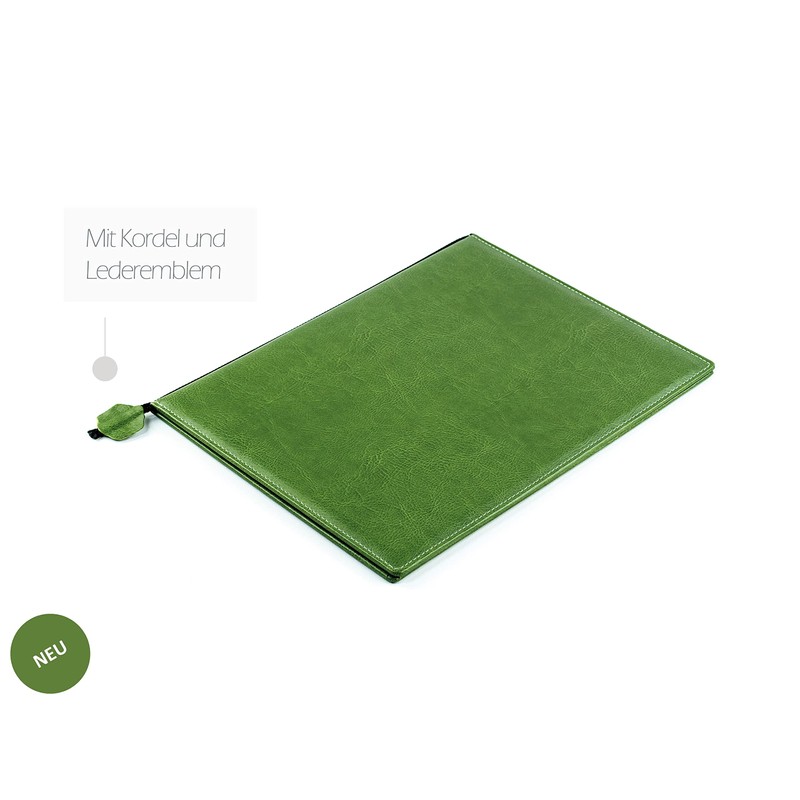 DELMON VARONE Certificate Folder in DIN A4 with Black Cord
