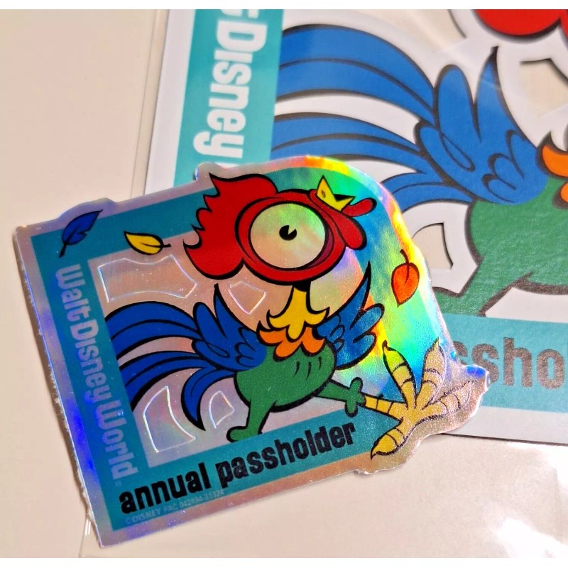 New! Hei Hei from Moana Passholder Magnet w/ free sticker.