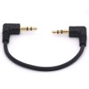 baolongking Short 3.5mm Right Angle Cable, Gold Plated 90 Degree