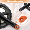 X AUTOHAUX 2pcs Soft Plastic Bicycle Cycling Crank Boot Protectors