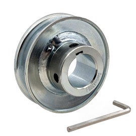 Saelno A300-1 Single Groove Web Sheaves, v Belt Pulley 1 inch bore 3" OD,Motor Pulley Carbon Steel for A 4L 3L V-Belts