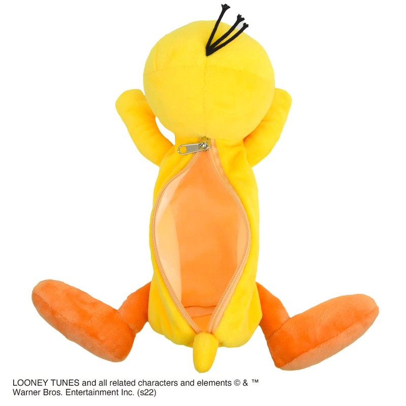 NICI Looney Tunes Tweety Figure Pen Pouch Plush Stationery Pencil
