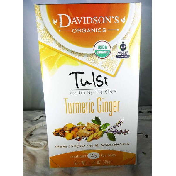 Tea Bag Box 25 Organic, Tulsi Turmeric Ginger
