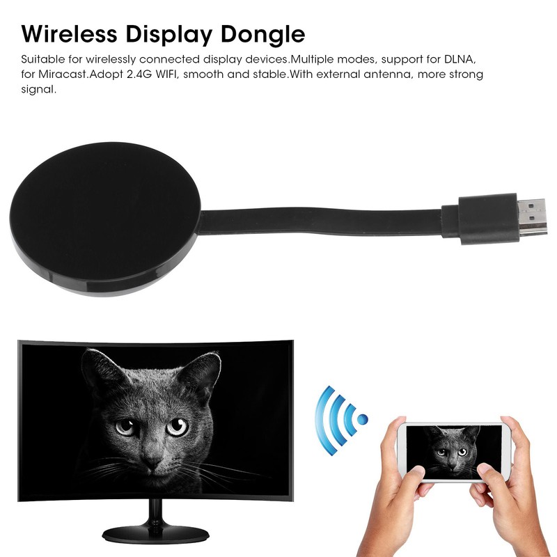 Wireless Display Receiver Dongle 2.4G Wifi Mirroring Multiple Device for