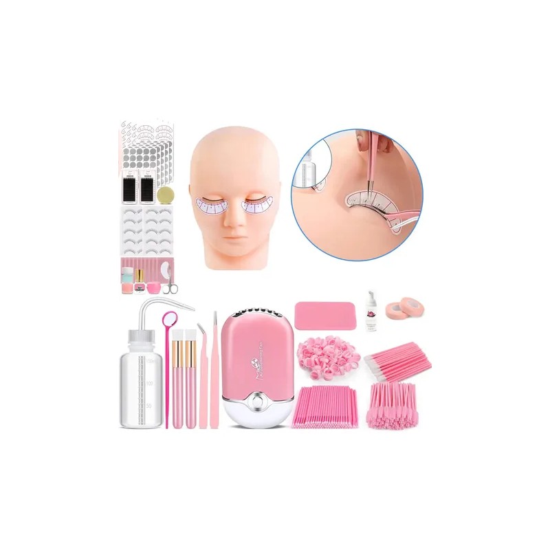 Kit Profesional Extensión De Pestañas Profesional Práctica