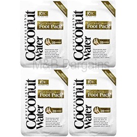 4 x Treatment Deep Moisturising Revitalising Coconut Water Foot Pack