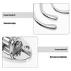 PRETYZOOM Kitchen Hook Chrome Coat Hooks Triple Coat Hook Category