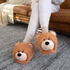 Everberry Fuzzy Bear Slippers for Women and Men - Fluffy
