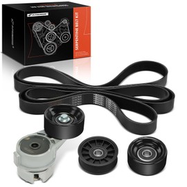A-Premium Engine Serpentine Belt Drive Kit Compatible with Ford F-250 F250 1994, F-350 F350 1994, F-59 Commercial Stripped Chassis 1994 - OHV 7.3L