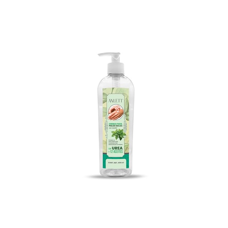 Anlett Crema para Pieles Secas con Mentol, Urea y 12