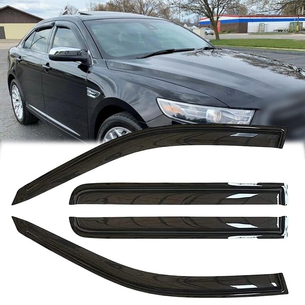 Ratzsdala Rainproof Side Window Wind Deflectors for 2015-2017 Chrysler 200,