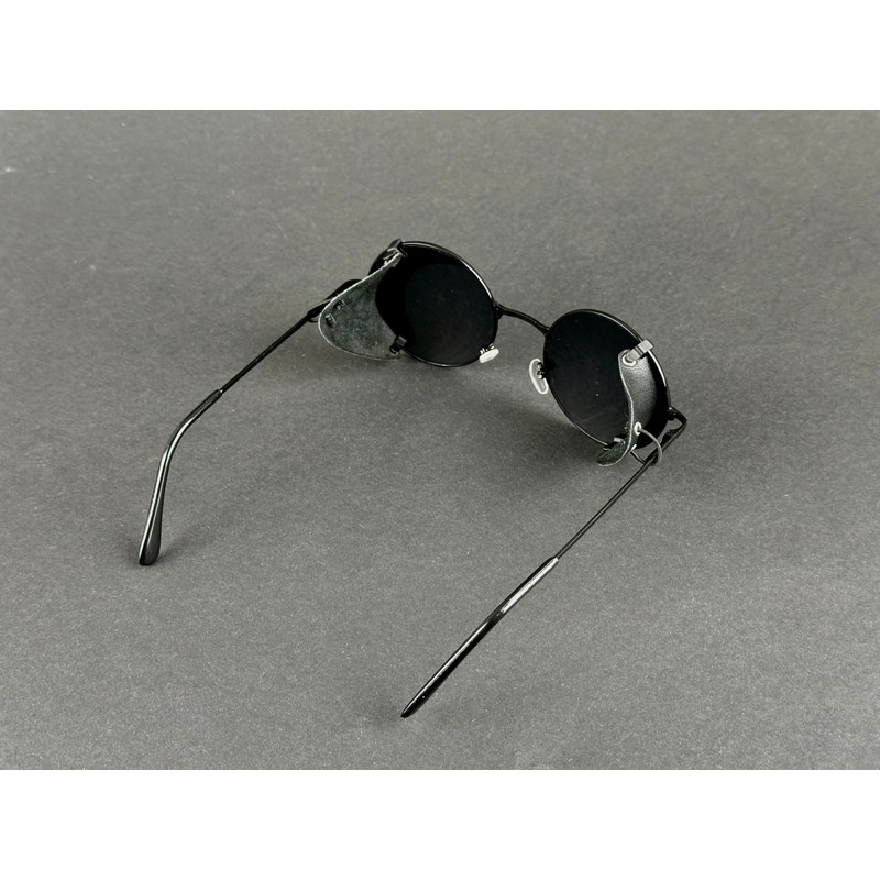 Black Removable Sunglasses Side Protector Leather Side Protector to Protect