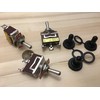 3 Pieces RED Waterproof Cap boot 3 PIN momentary Toggle