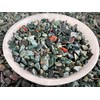 2 oz Lot Natural Bloodstone Semi Tumbled Gemstone Chips, Crushed