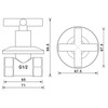 Earl Diamond Concealed Brass 1/2-Inch IPS or G1/2 Water Shower