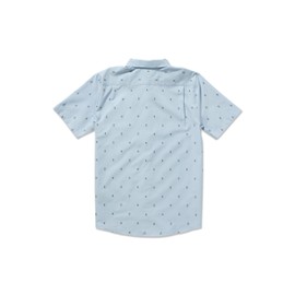 Volcom Men's Bankstone Shortsleeve Printed Woven Shirt-Lightweight Button-Up, Soft Cotton Blend, Casual Fit for Summer, Poolside