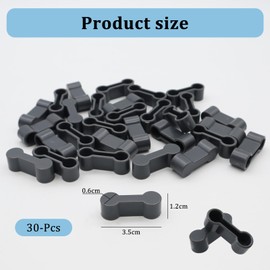 GETRICH Pack of 30 Wooden Rail Adapter Connectors, Wooden Train Accessories, Durable Wooden Railway Extension, Wooden Track Connection Adapter, Reusable Wooden Train for Toy Railways