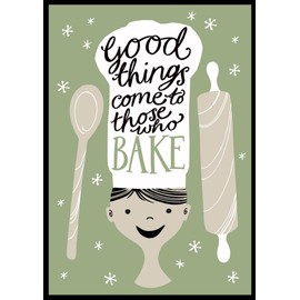 Good Things Come To Those Who Bake Tea Towel 100% Cotton Home & Dry Range