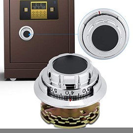 Metal Chromed Plating Coded Dial Lock Home Security Jewelry Safe Box Cabinet Combination Lock 3 Disc Lock Cash Chest Safe Box Digit Mechanical Dial Lock Anti-Theft
