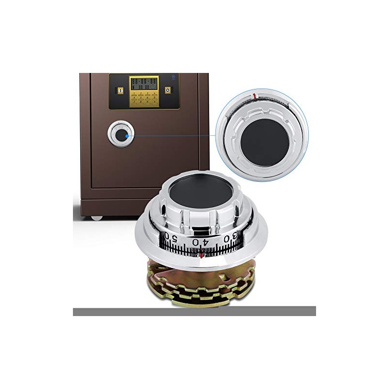 Metal Chromed Plating Coded Dial Lock Home Security Jewelry Safe