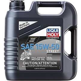 Liqui Moly Motorbike 4T SAE 15W-50 Street | Full Synthetic Motor Oil | 4 Liter | SKU: 20060